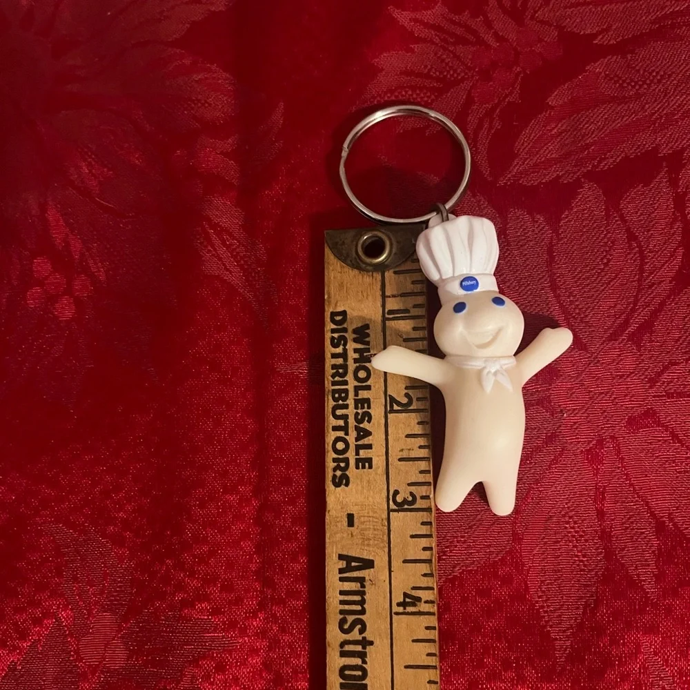 Pillsbury Doughboy Keychain - Cream with Blue Accents
